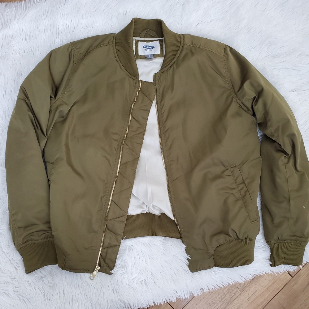 Women's Army Green Bomber Jacket SP